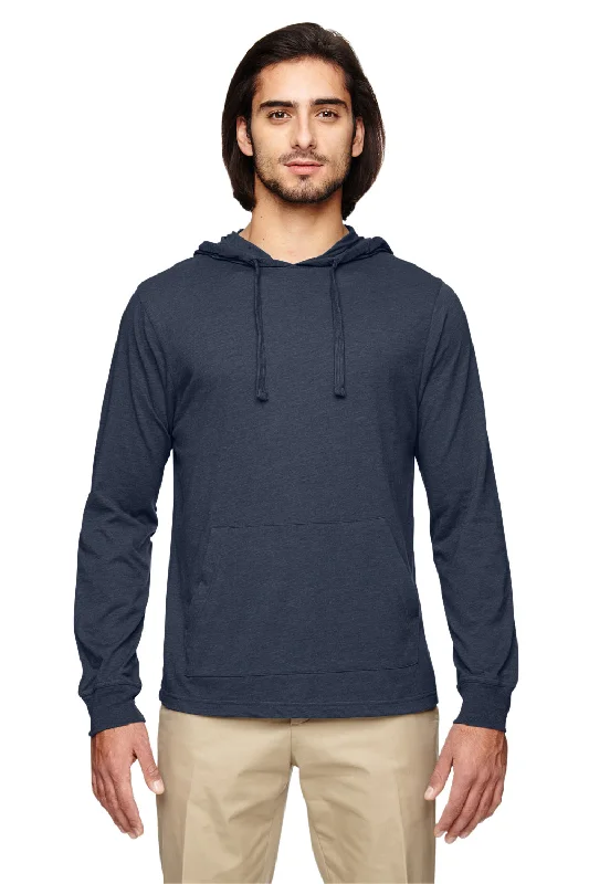 Premium Footwear Econscious Mens Eco Jersey Hooded T-SHirt Hoodie - Water Blue