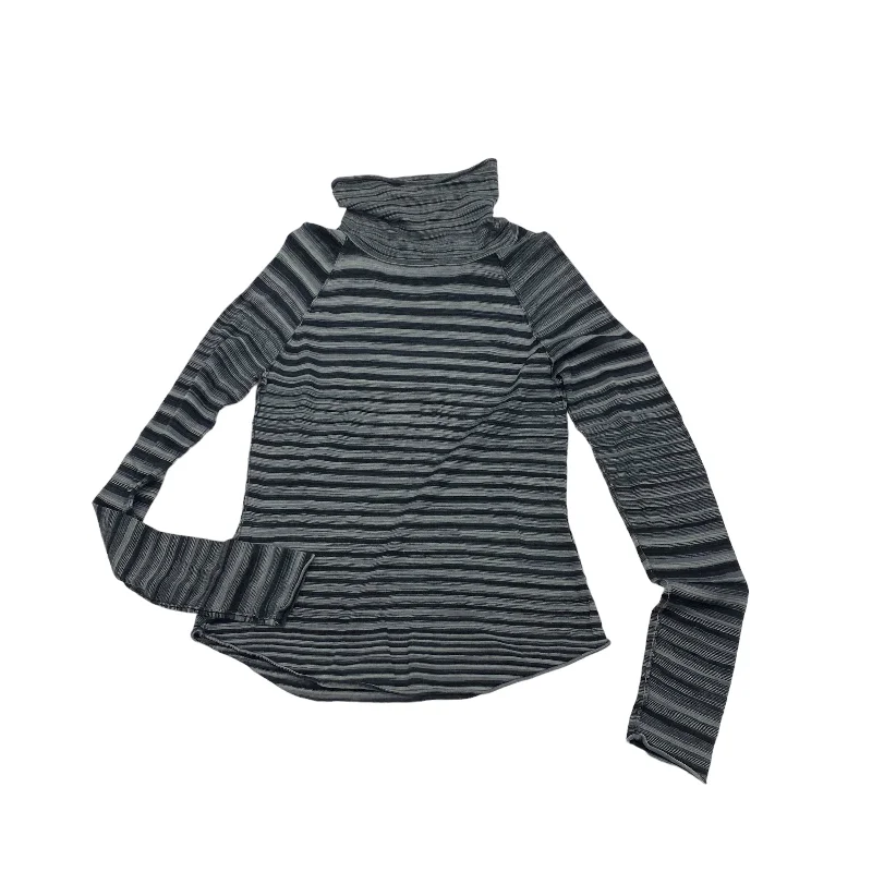 Smart Sweaters BLACK & GREY TOP LS by PRANA Size:XL