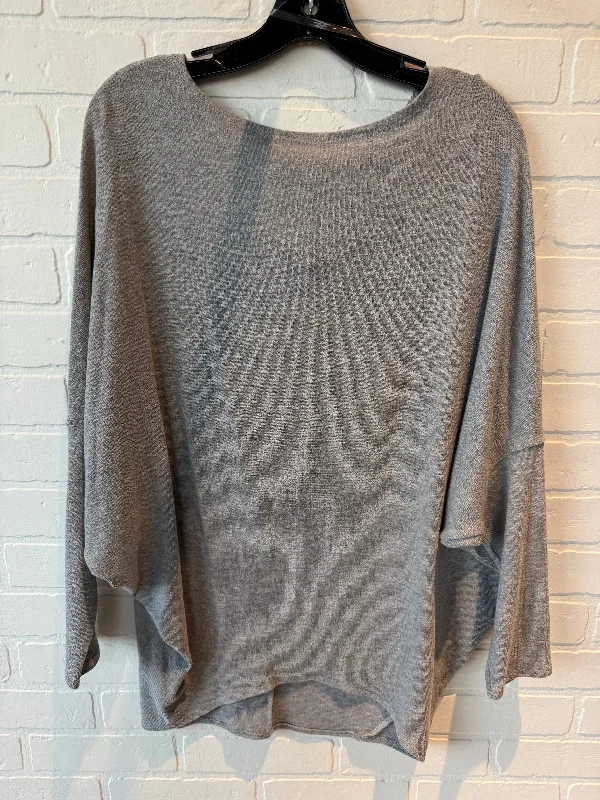 Modern T-shirts Top Long Sleeve By Jolie In Grey, Size: L