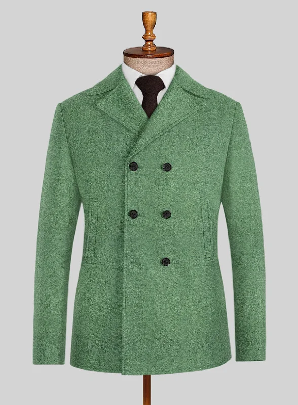 Functional Pants Highlander Heavy Paris Green Tweed Pea Coat