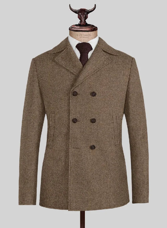 Comfortable Footwear Naples Oak Wood Tweed Pea Coat