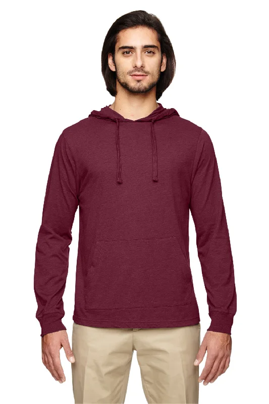 Warm Hoodies Econscious Mens Eco Jersey Hooded T-SHirt Hoodie - Berry