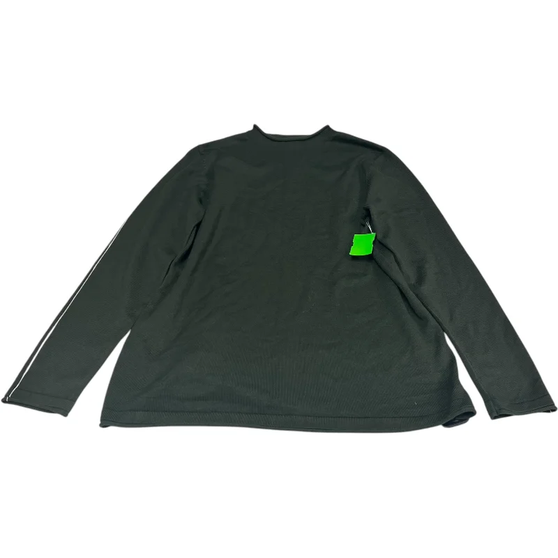 Versatile Tops Top Long Sleeve By Liverpool In Green, Size: L