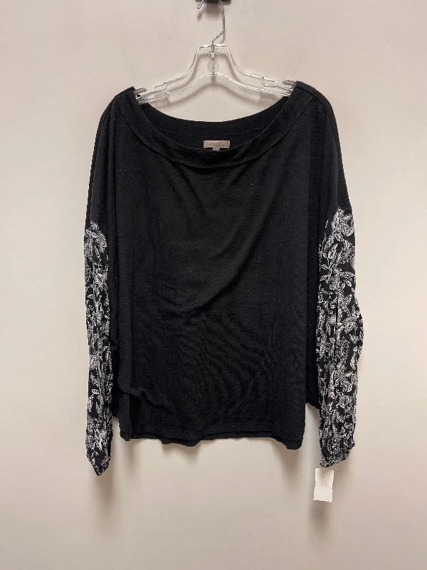 Cool Tops Top Long Sleeve By Wonderly In Black, Size: 2x