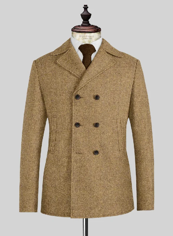 Fashion Jackets Naples Tuscan Sun Tweed Pea Coat