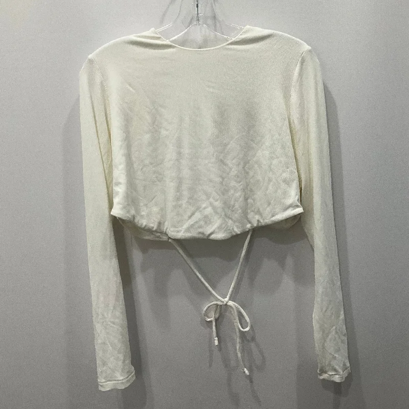 Warm Hoodies Top Long Sleeve By Skims In White, Size: 4x