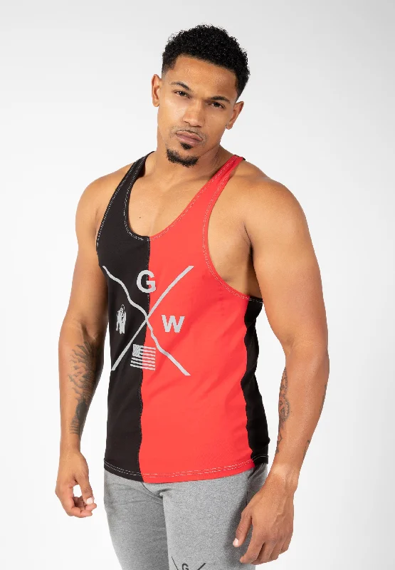 Comfortable Sweaters Sterling Stringer Tank Top - Black/Red