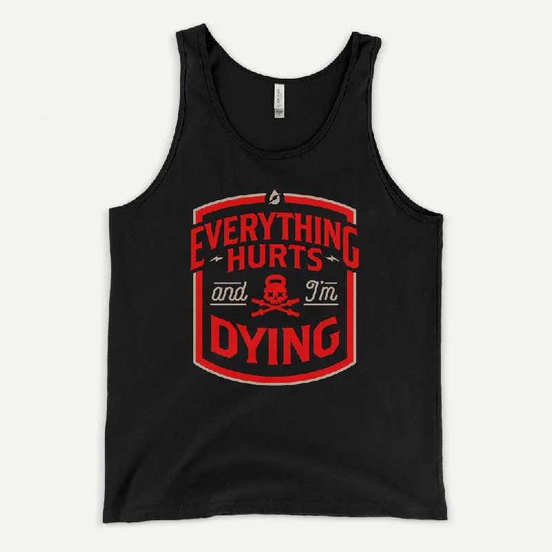 Trendy Shorts Everything Hurts And I'm Dying Men's Tank Top