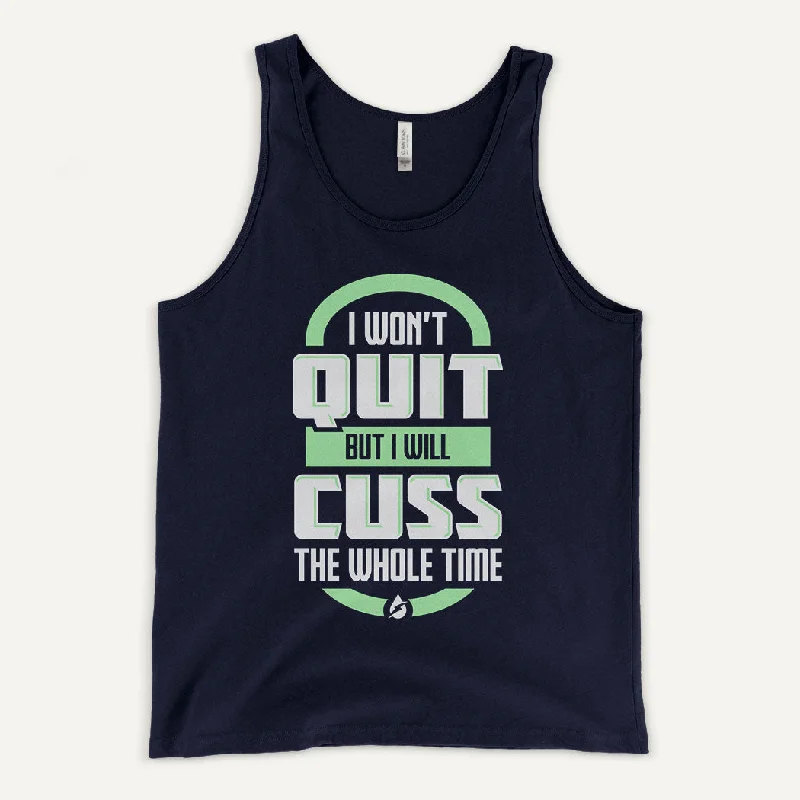 Casual Hoodies I Won't Quit But I Will Cuss The Whole Time Men's Tank Top