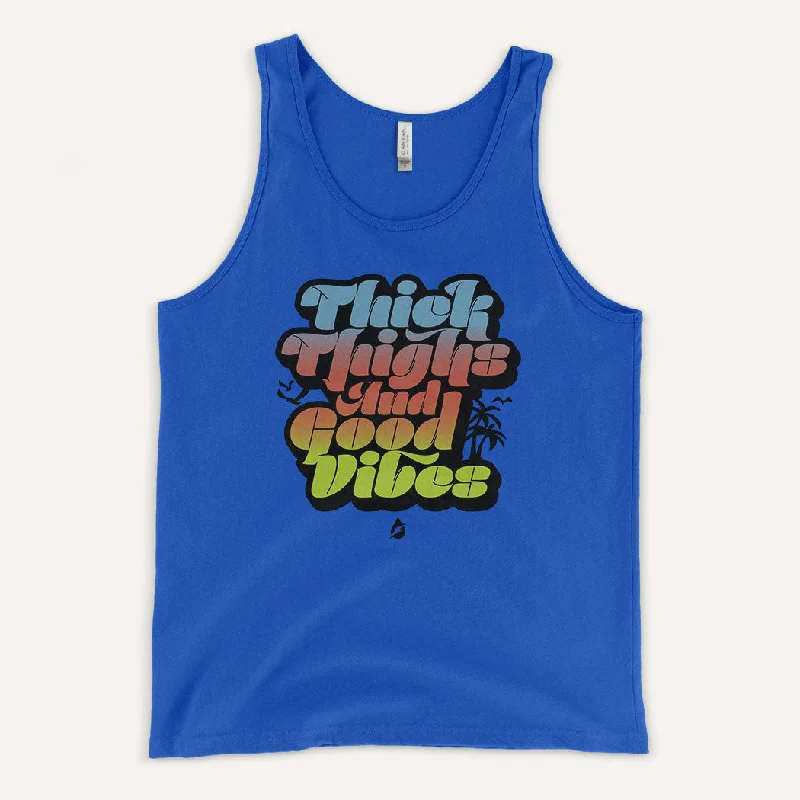 Classic Footwear Thick Thighs And Good Vibes Men's Tank Top