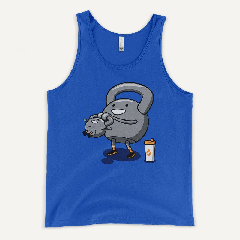 Trendy Jeans Kettlebell Swinging Baby Kettlebell Men's Tank Top