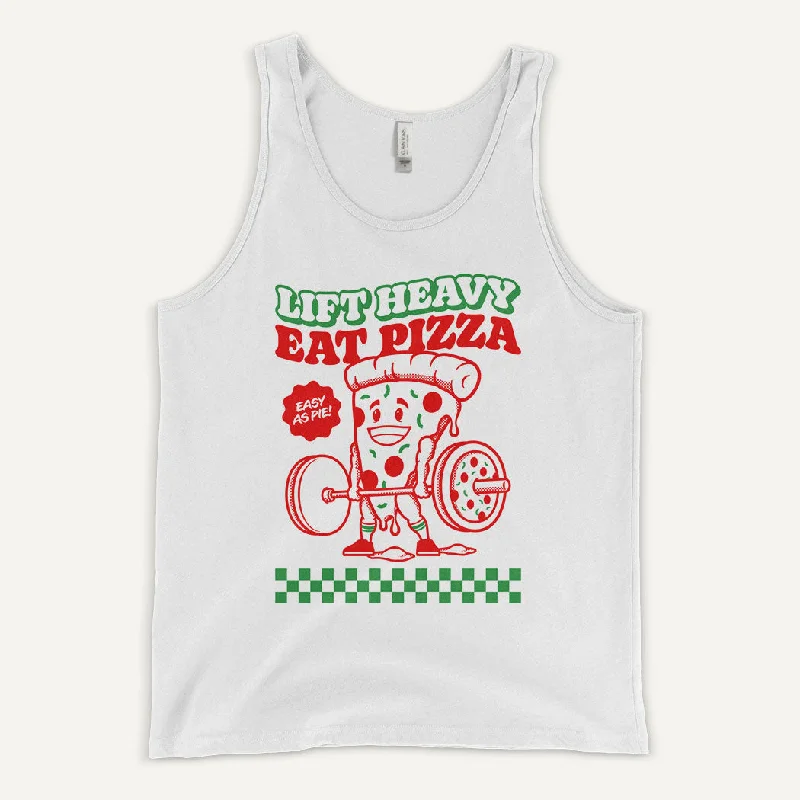 Cool Tops Lift Heavy Eat Pizza Men’s Tank Top