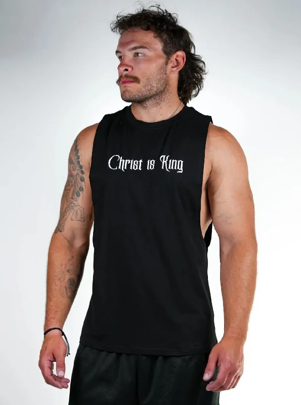 Trendy Layers Christ Is King Cut Off