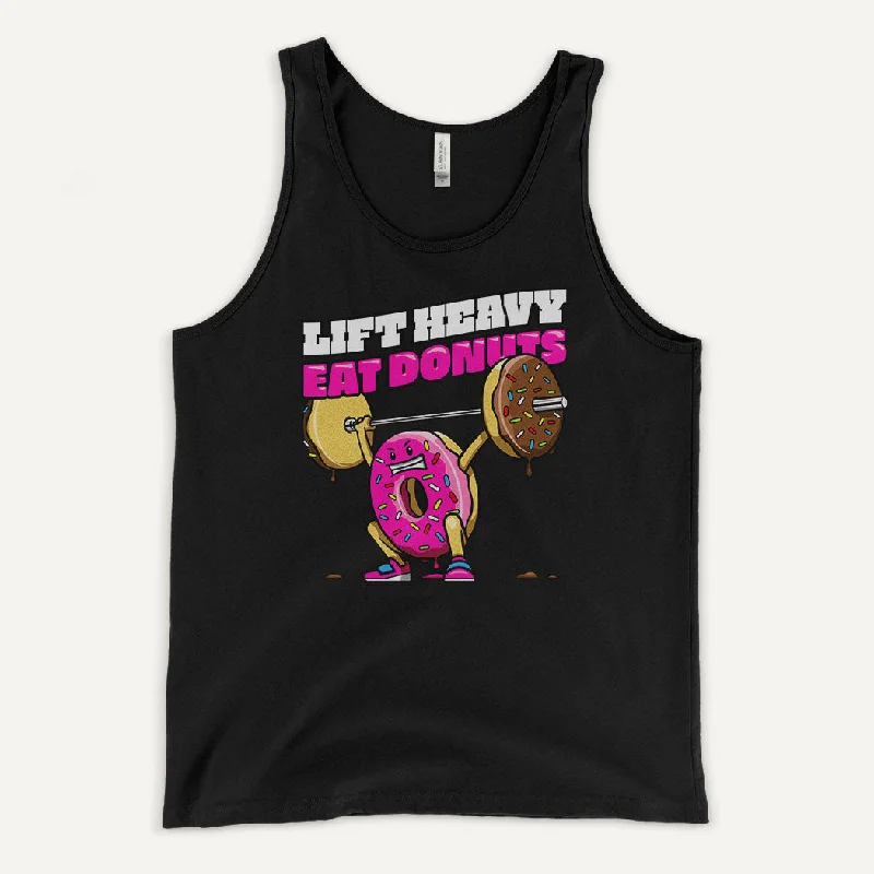 Urban Footwear Lift Heavy Eat Donuts Men’s Tank Top