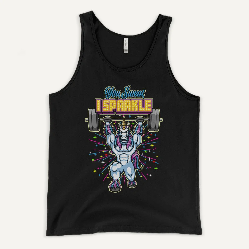 Stylish Outerwear You Sweat I Sparkle Men’s Tank Top