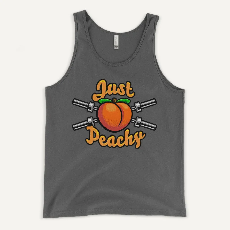 Practical Shirts Just Peachy Men's Tank Top