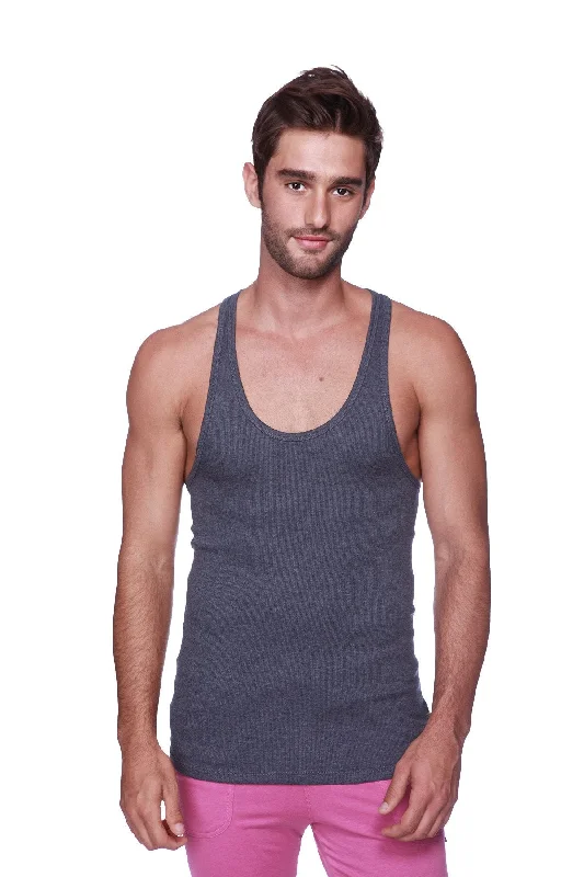 Comfortable Tops Racerback Yoga Tank Top (Charcoal)