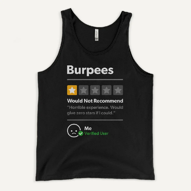 Casual Hoodies Burpees 1 Star Would Not Recommend Men's Tank Top