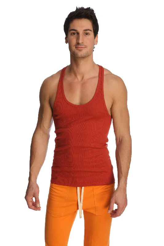 Athletic Tops Racer-back Yoga Tank (Cinnabar)