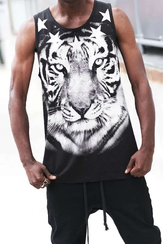 Modern Footwear Men's Tiger Graphic Tank Top