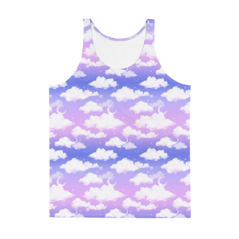 Comfortable Hoodies Men's Cloudy Sky Tank Top