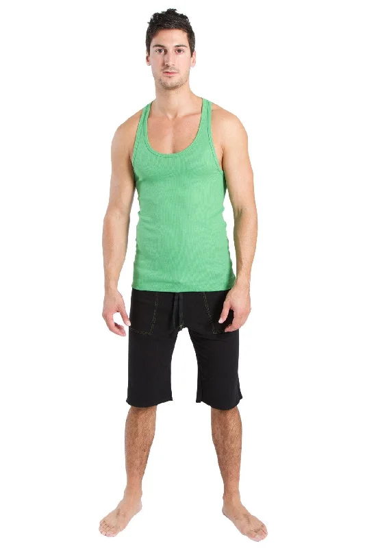 Sleek Footwear Racerback Yoga Tank Top (Bamboo Green)