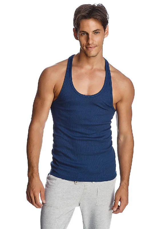 Comfort Jeans Racer-back Yoga Tank (Royal Blue)