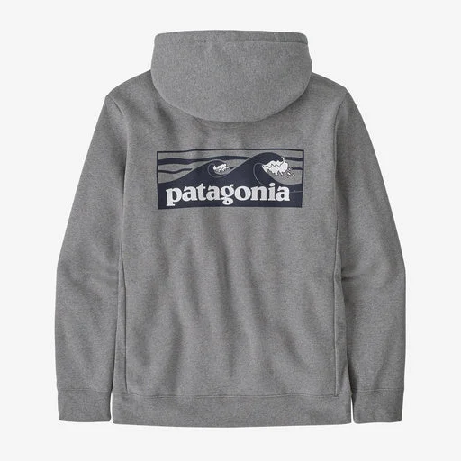 Stylish Accessories Patagonia Boardshort Logo Uprisal Hooded Sweatshirt-Gravel Heather