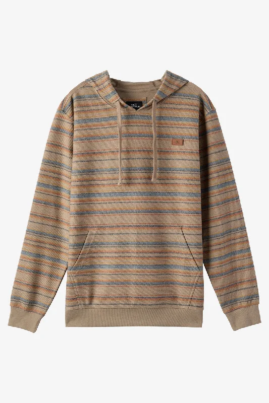 Relaxed Tops O'Neill Bavaro Stripe Pullover Sweatshirt-Khaki