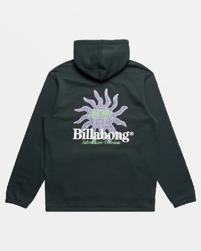 Street Pants Billabong Compass Pullover Sweatshirt-Forest Green