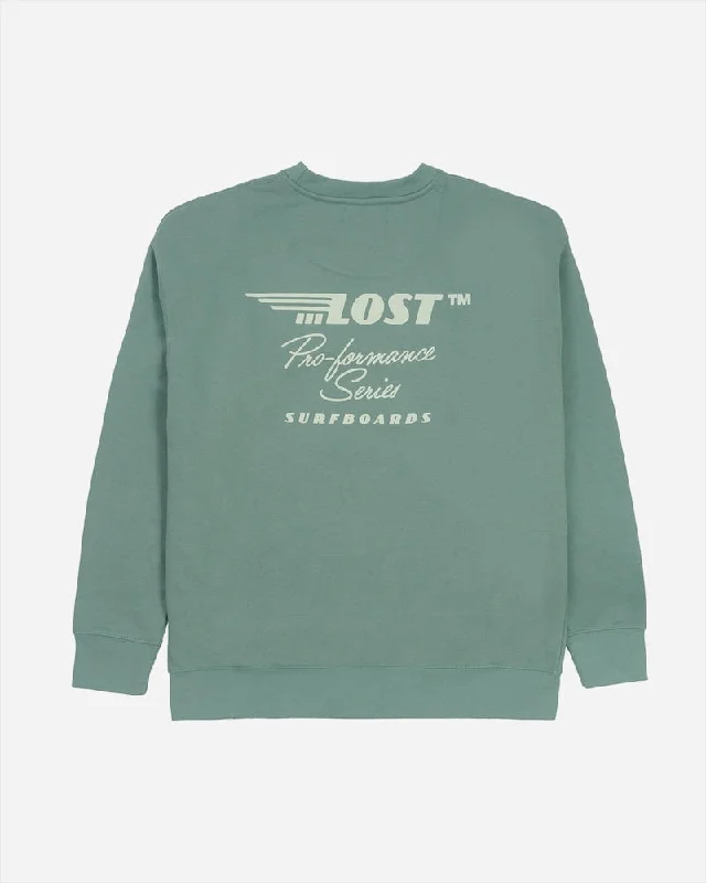 Classic Tops Lost Pro-Formance Crewneck Sweatshirt-Agave