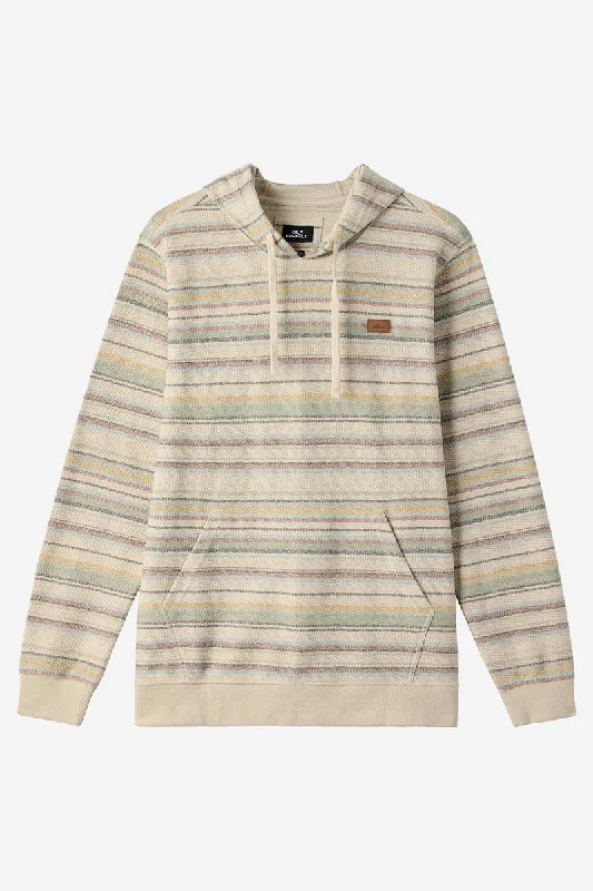 Urban Tops O'Neill Bavaro Stripe Pullover Sweatshirt-Lt Khaki