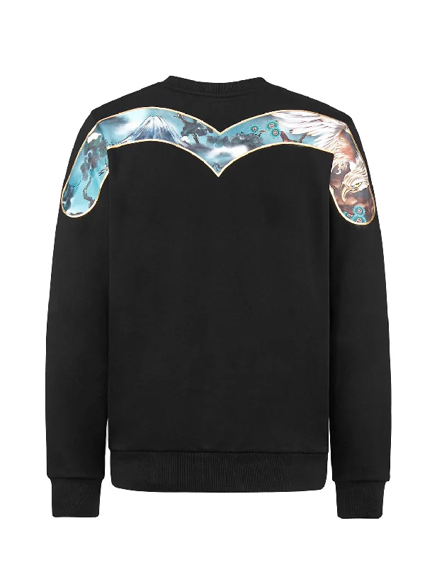 Comfortable Sweatshirts Taka-patterned Daicock Sweatshirt