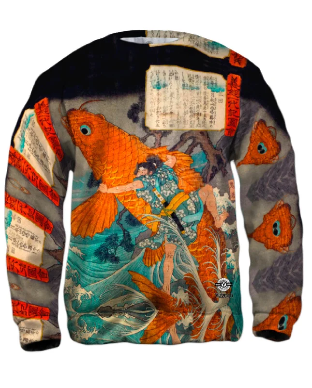 Cozy Shirts Japan - Utagawa Hiroshige - "Giant Red Carp"