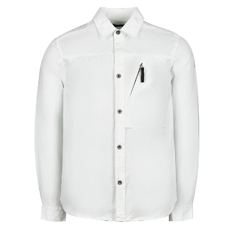 Left Hand Zip Pocket Shirt Off White