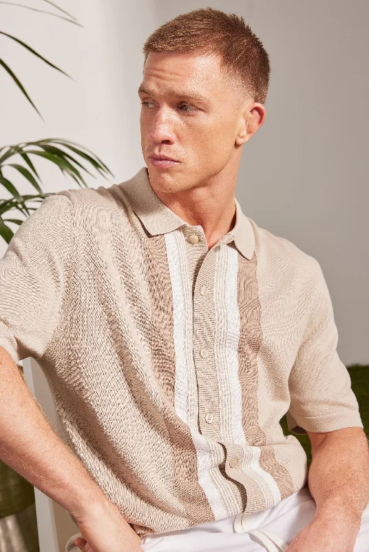 Joey Stripe Knit SS Shirt