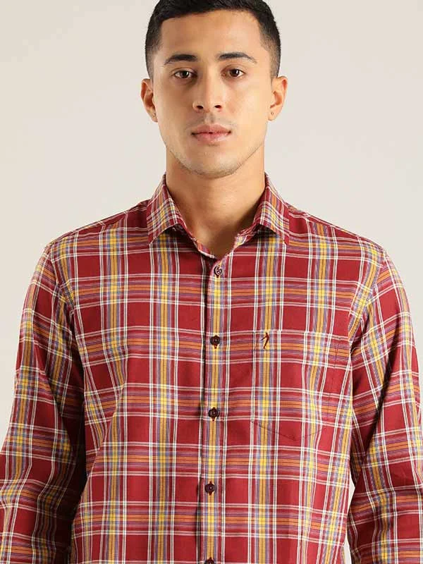 Men Checked Full Sleeve Cotton Shirt