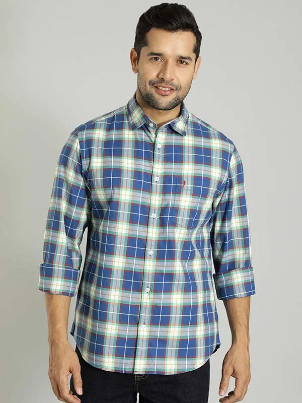 Men Checked Full Sleeve Cotton Shirt