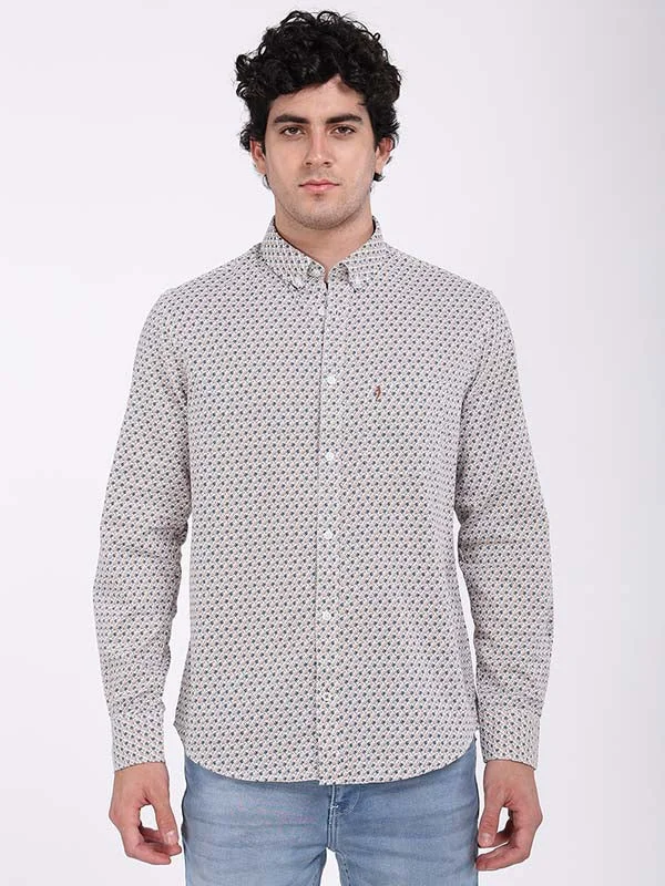 Men Printed Full Sleeve Cotton Shirt