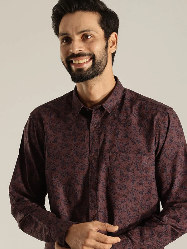 Men Printed Full Sleeve Cotton Shirt