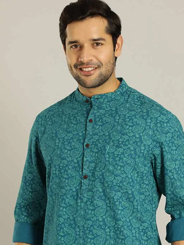 Men Printed Full Sleeve Cotton Shirt