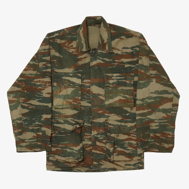 1980s Greek Army Jacket - Lizard Camo