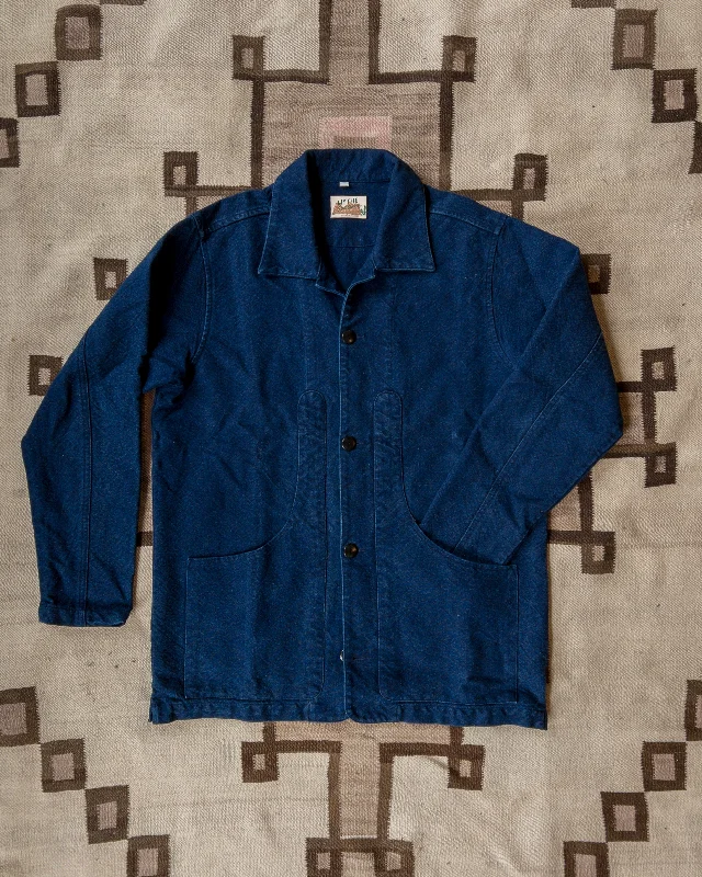 Rustic Plainweave Hunting Jacket - Indigo