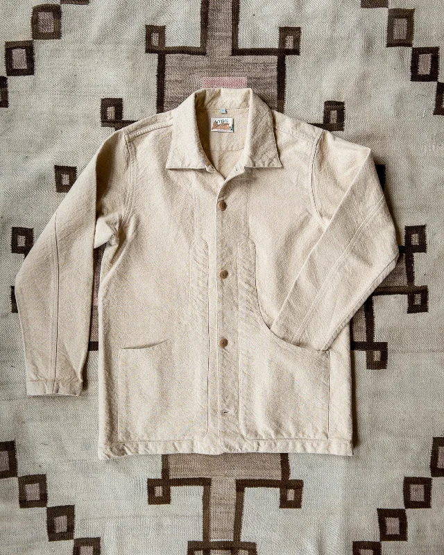 Rustic Plainweave Hunting Jacket - Natural Undyed