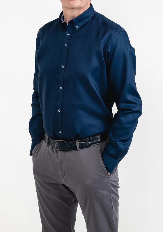 Andre Liffey Long Sleeve Shirt, Navy