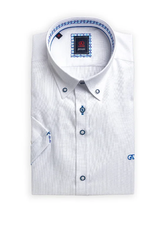 Andre Liffey Short Sleeve Shirt, White