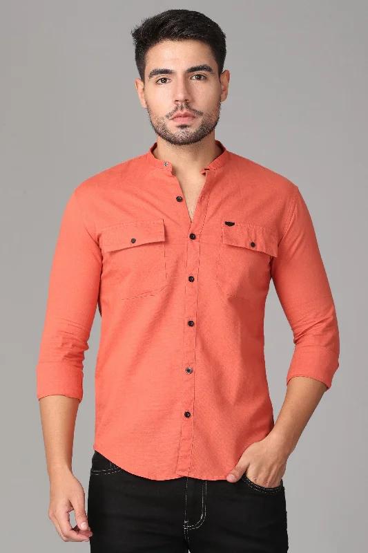 Light Red Plain Shirt