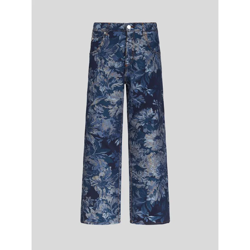 FOLIAGE JACQUARD JEANS