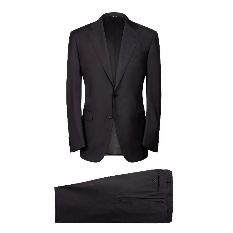 HENRY SARTORIAL HERITAGE Zegna Travel Suit BLACK REG