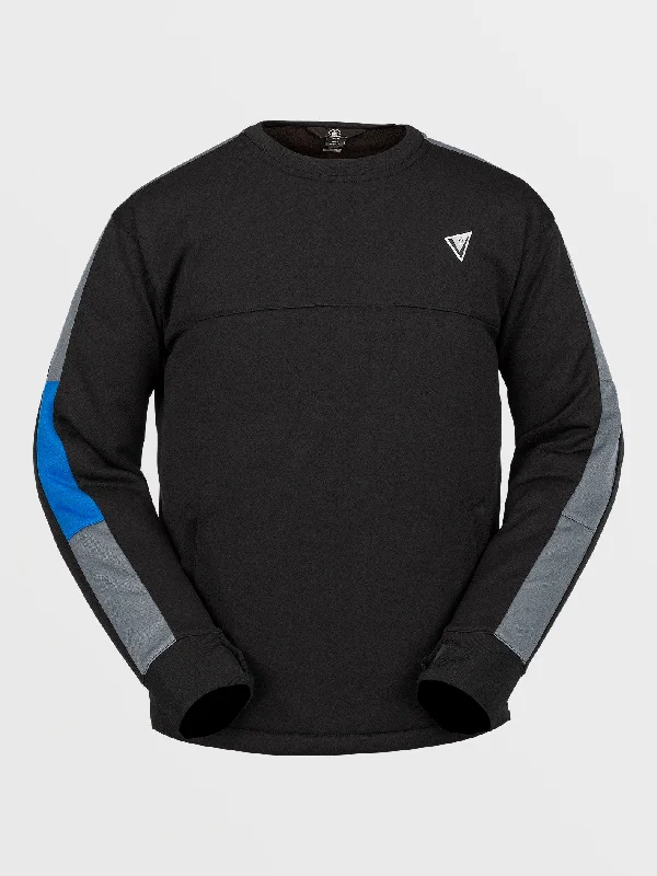 Mens Hydro Riding Crew Pullover - Black